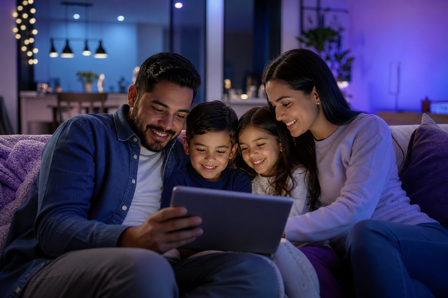 Familia venezolana comprando online con DOVANCEPAY